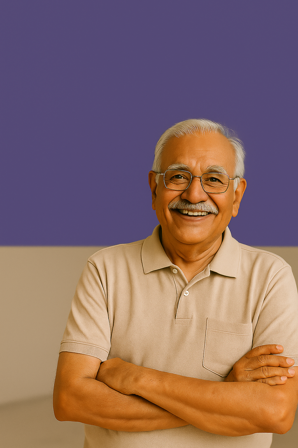 Elderly people engaged in community activities and receiving care